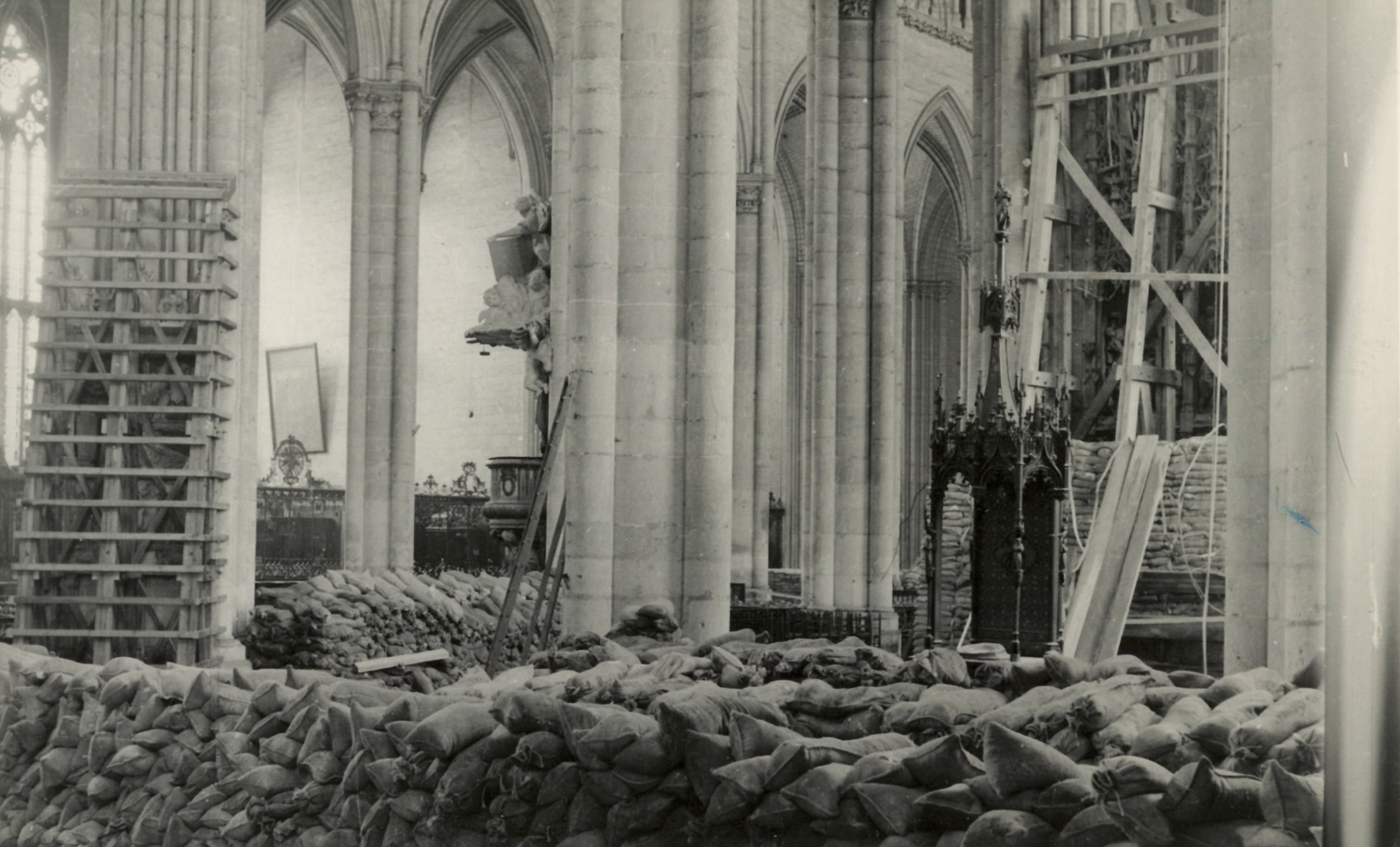 La protection des oeuvres d'art dans la cathédrale